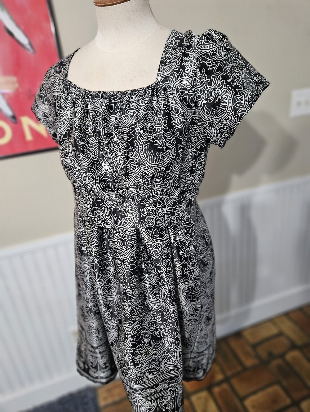 Tramp Satin Boho Dress Medium
